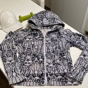 lululemon scuba full zip Black and White Jacket